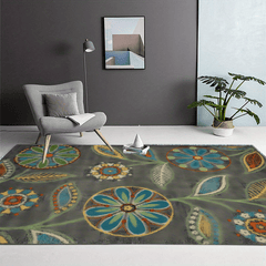 Washable American Pattern Large Carpet Vintage Print Soft Carpet For Home