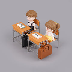 Mini Classroom Set with Table, Chair, Bag, Book