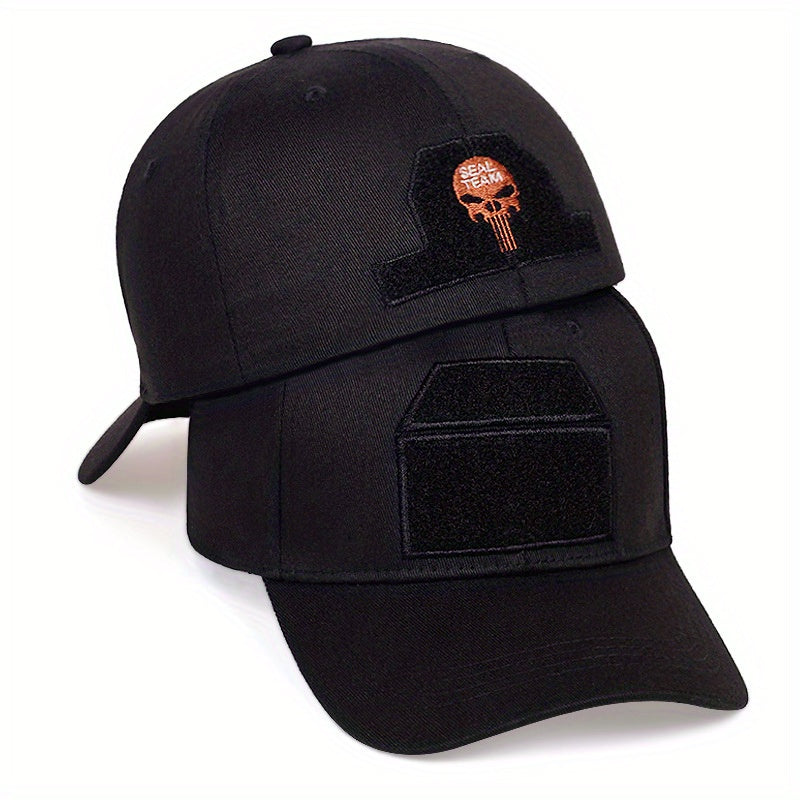 SEAL TEAM Skull Baseball Cap Embroidered Adjustable Sunscreen Dad Hat