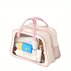 Clear Waterproof Makeup Bag Large Capacity Storage Pouch & Travel Accessories