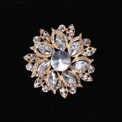 Rhinestone Floral Brooch Women's Accessories Fine Jewelry