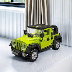 Green Off road Vehicle Model Puzzle Toy Car Building Block Set