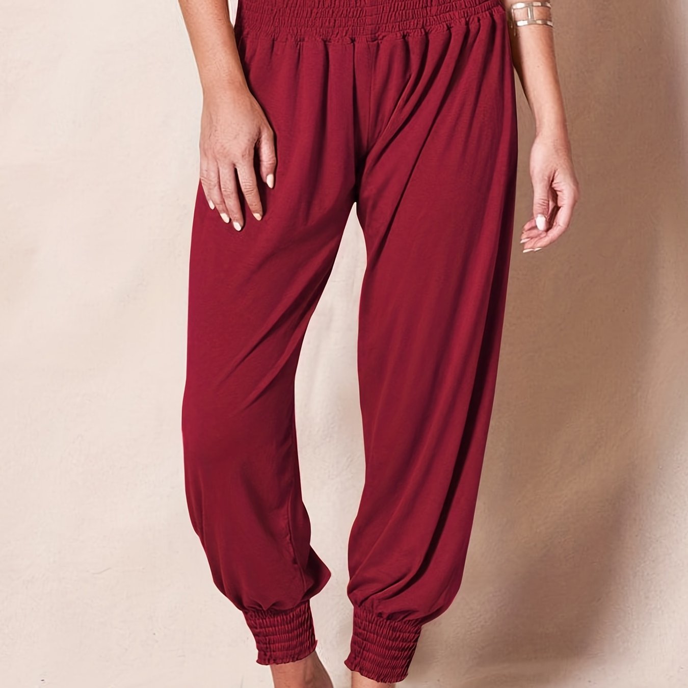  Women's Wide Waist Band Tummy Control Pants