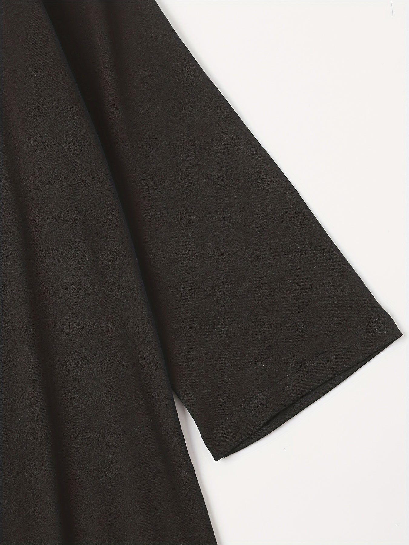  Solid Half Sleeve Open Front Cardigan