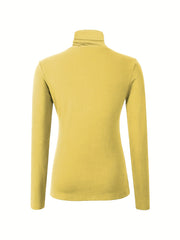 3pcs Women's Soft Thermal Turtleneck Top Plush Underwear