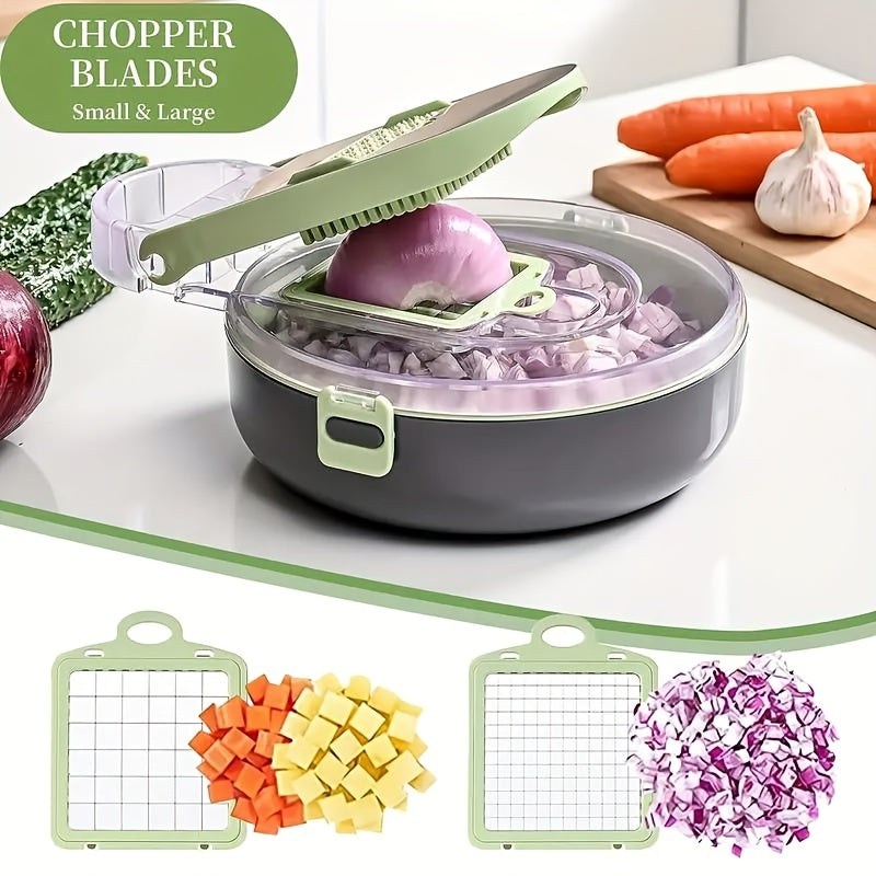 Kitchen Vegetable Shredder With Blades Fruit Slicer Handle Food Grinder