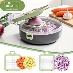 Kitchen Vegetable Shredder With Blades Fruit Slicer Handle Food Grinder