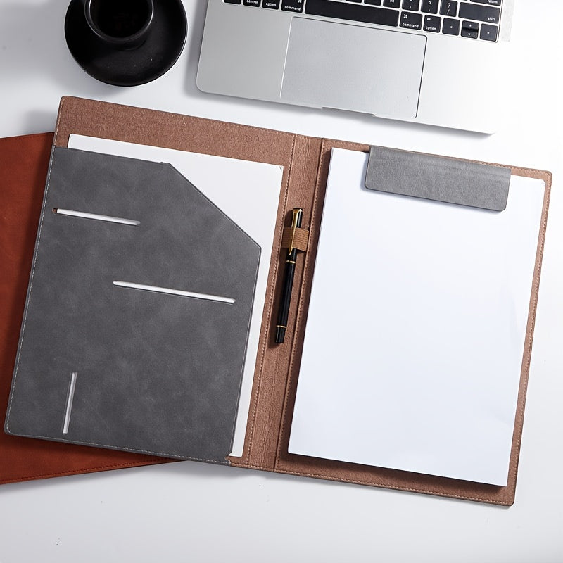 Faux Leather A4 Office Supplies Folder