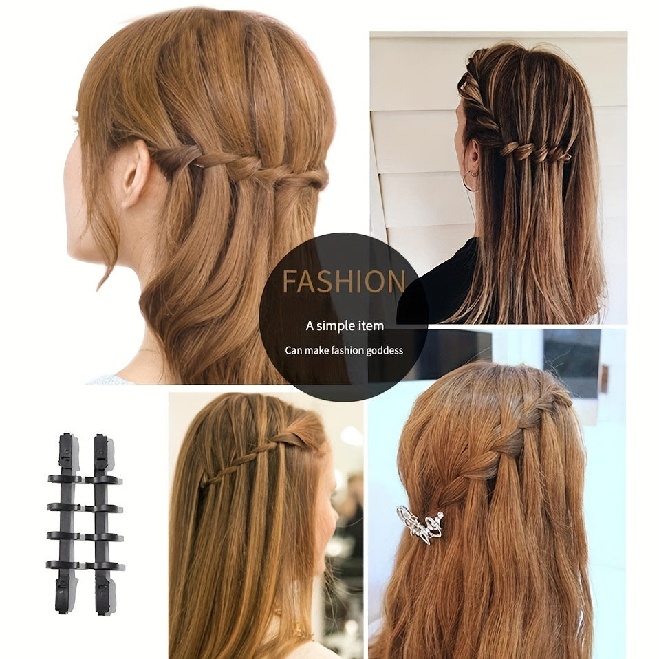 6 PCS Women Hair Braid Tool Weave Hair Braider Roller Styling DIY Accessories