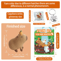 Capybara Crochet Kit for Adults - Christmas Gift, Beginner Craft Set