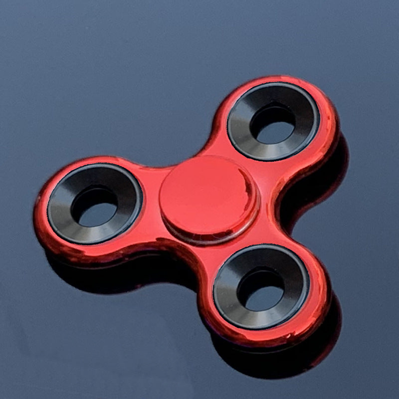Electroplated Three Leaf Bracket Fingertip Spinner