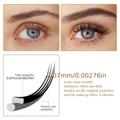 10D Pre Fan Eyelash Extensions 8-15 Mix 0.07mm Tip - Long Lasting False Lashes