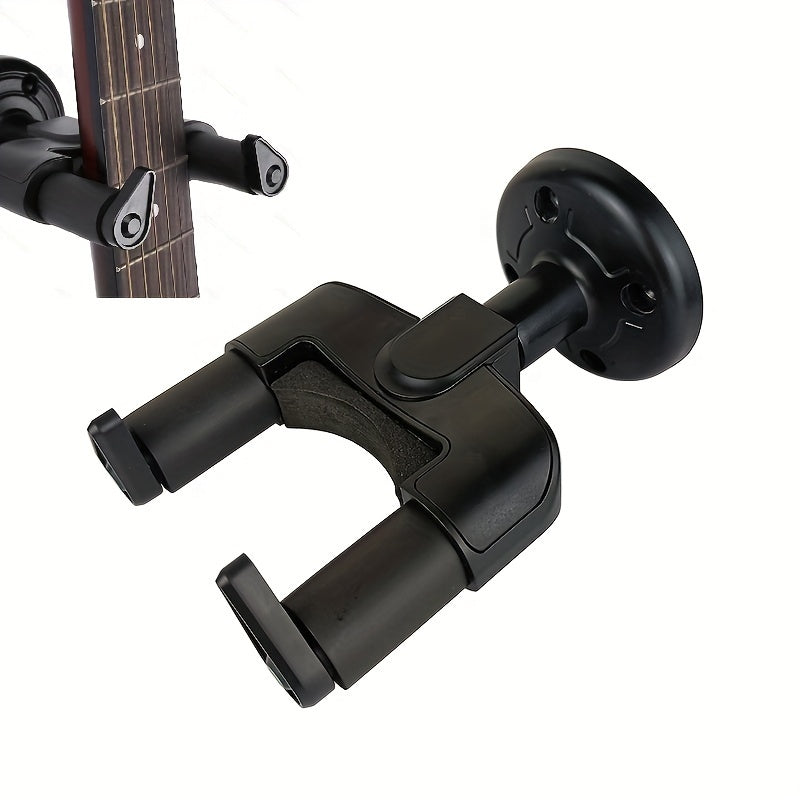 Stylish Mustache Wall Mount Guitar Hanger for High Guitars and Ukuleles