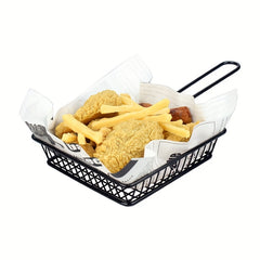 Long Handle Metal French Fries Basket