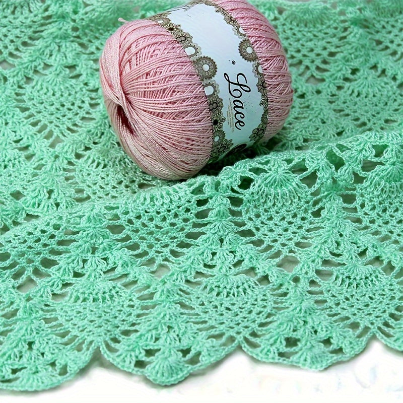 4pcs No 8 Pearl Lace Thread Diy Crochet Silk Cotton Linen Bright Silk Thread