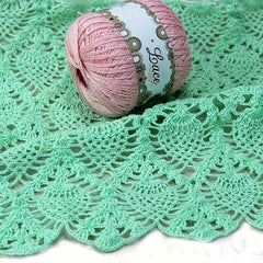 4pcs No 8 Pearl Lace Thread Diy Crochet Silk Cotton Linen Bright Silk Thread