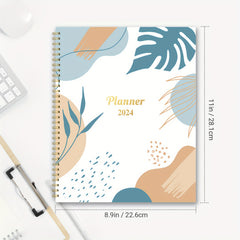 2022 Monthly Planner A4 Jan-Dec, Twin Wire Binding, Holidays, Notes, Back Pocket