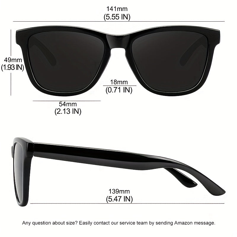 3pcs Polarized Sunglasses For Women Men Classic Retro UV400 Sun Shades
