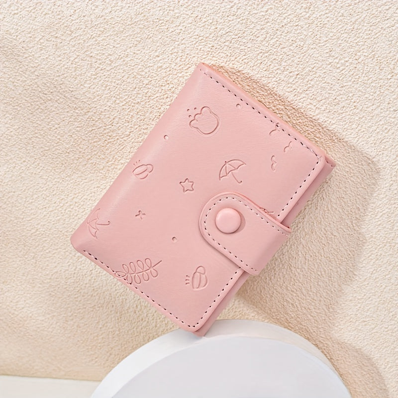 Cartoon Three Fold Short Wallet Card Holder Money Clip