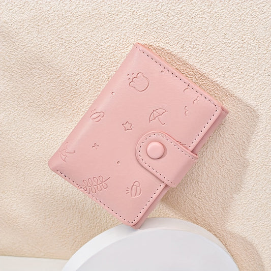 Cartoon Three Fold Short Wallet Card Holder Money Clip
