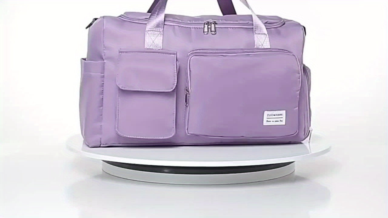 Women's Large Capacity Duffle Bag with Shoe Compartment