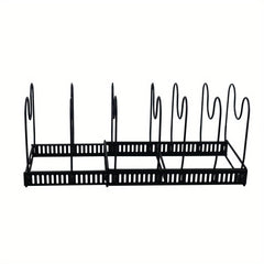 Retractable Pan Lid Rack Expandable Pot And Pan Organizers Rack