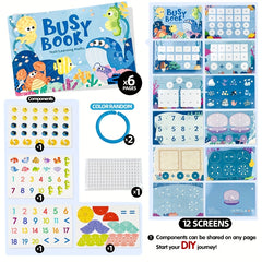 Colorful Early Learning Busy Book for Kids - Engaging Educational Toy