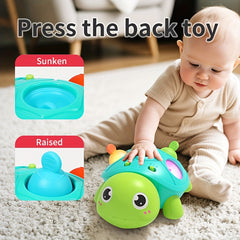 Interactive Turtle Toy with Crawling Movement, Sounds & Lights