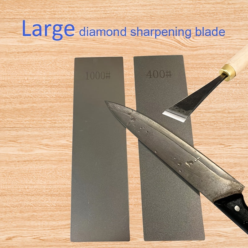 Diamond Sharpening Plate 10x2.68 Coarse/Fine for Kitchen Chisel Axe Woodworking