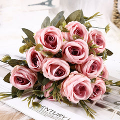Silk Rose Bouquet for Weddings Parties and Home Decor