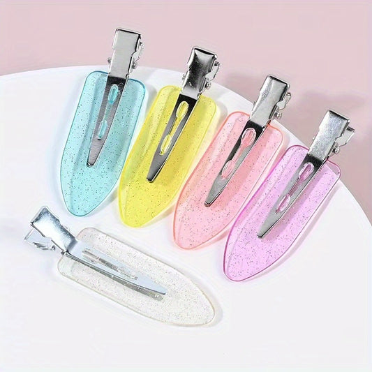 5pcs Colorful Hair Clips Set Decorative Hair Accessories Holiday Gift For Girls