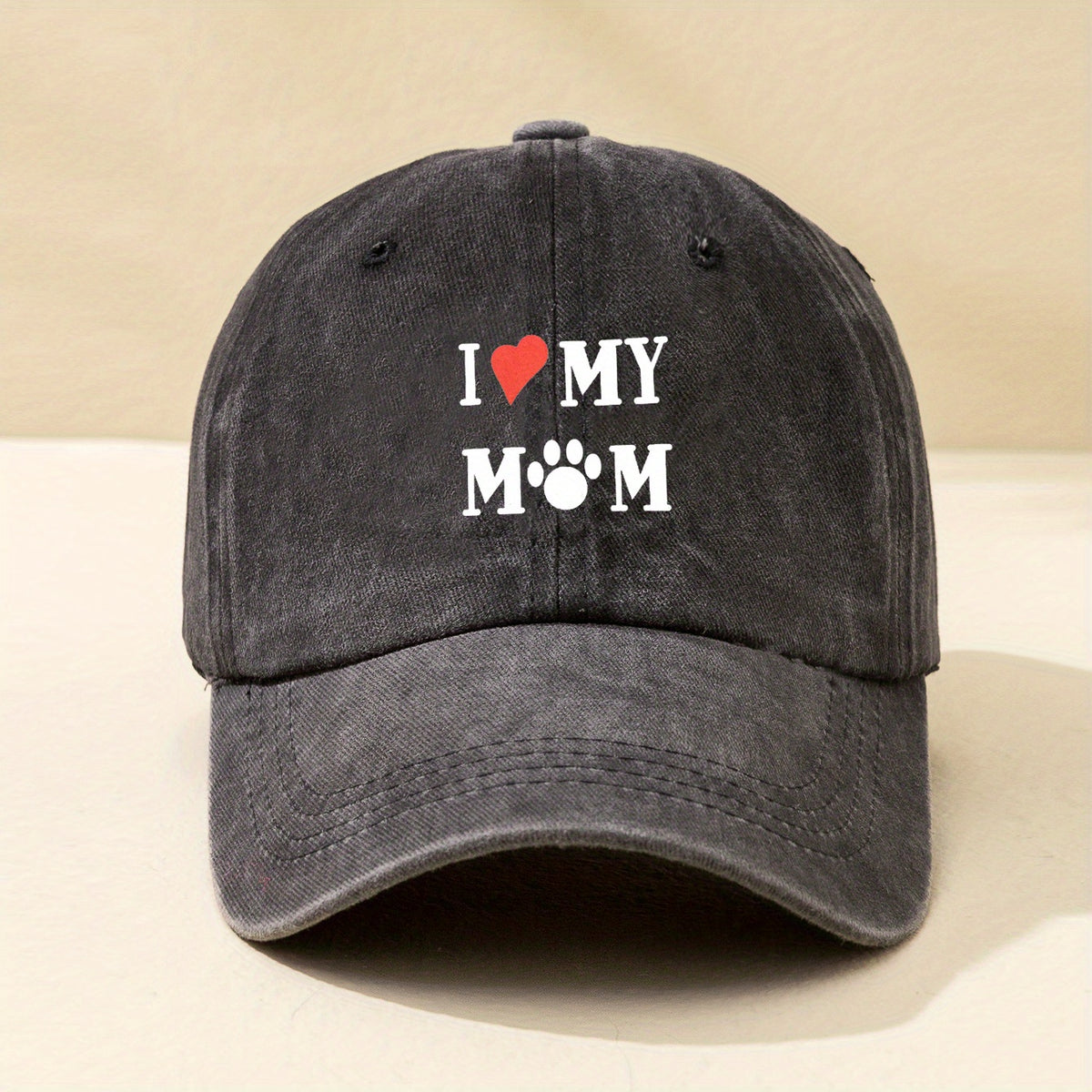 Mom Washed Baseball Cap Outdoor Sunshade Peaked Cap