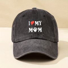 Mom Washed Baseball Cap Outdoor Sunshade Peaked Cap