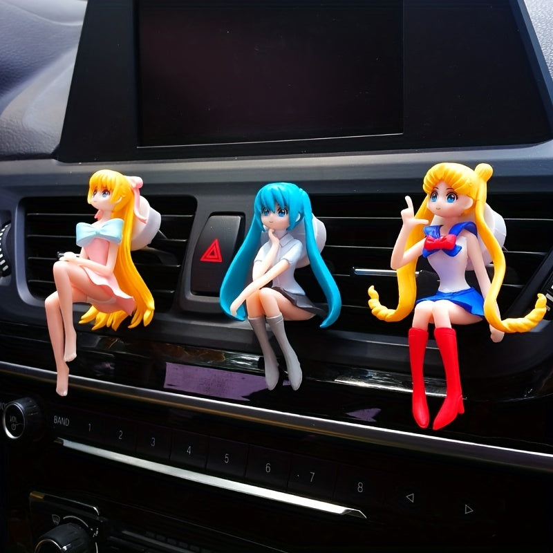 Girl Car Perfume Aromatherapy Ornament Light Fragrance Car Air Outlet
