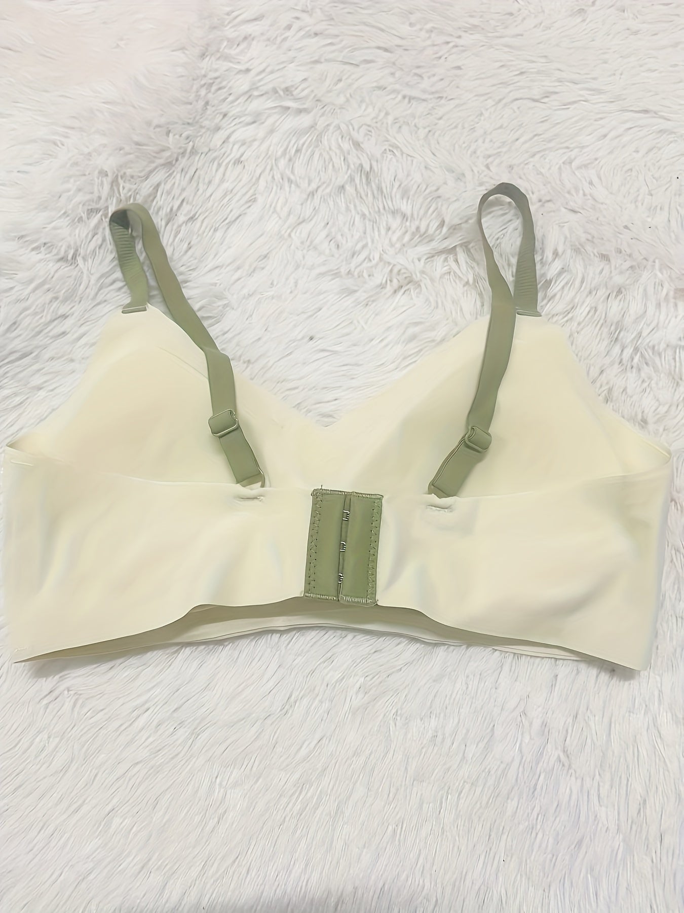 Colorblock Wireless Push Up Bra