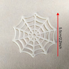 10pcs Glow-in-the-Dark Spider Webs - Halloween Prank Props & Decor