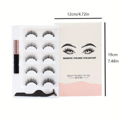 5 Pairs Magnetic Eyelashes Extension Kit Natural Look