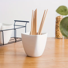 Ceramic & Fork Holder Set with Iron Frame Kitchen Storage