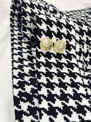  Women's Houndstooth Print Flared Leg Trousers