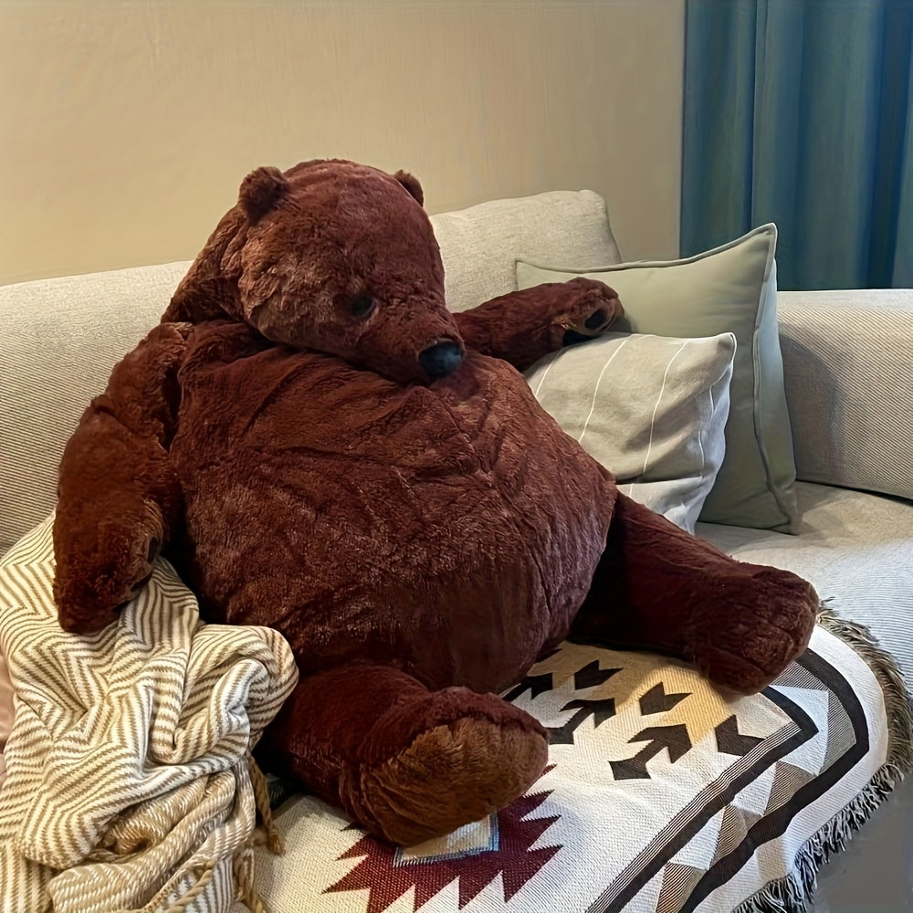 Giant Brown Bear Plush Toy Soft Stuffed Animal Doll Pillow