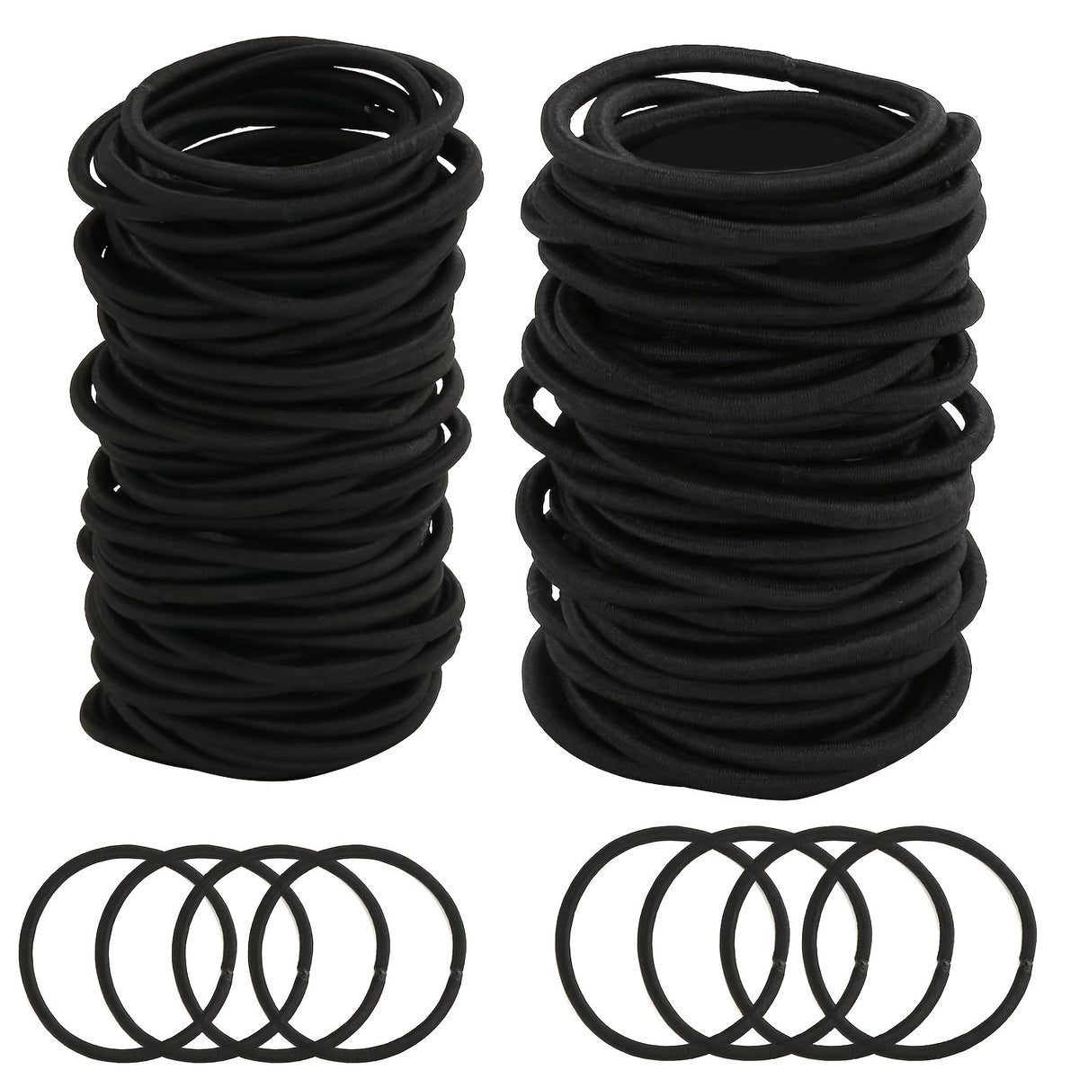 100pcs Thin Elastic Hair Tie Hair Rope Accessories