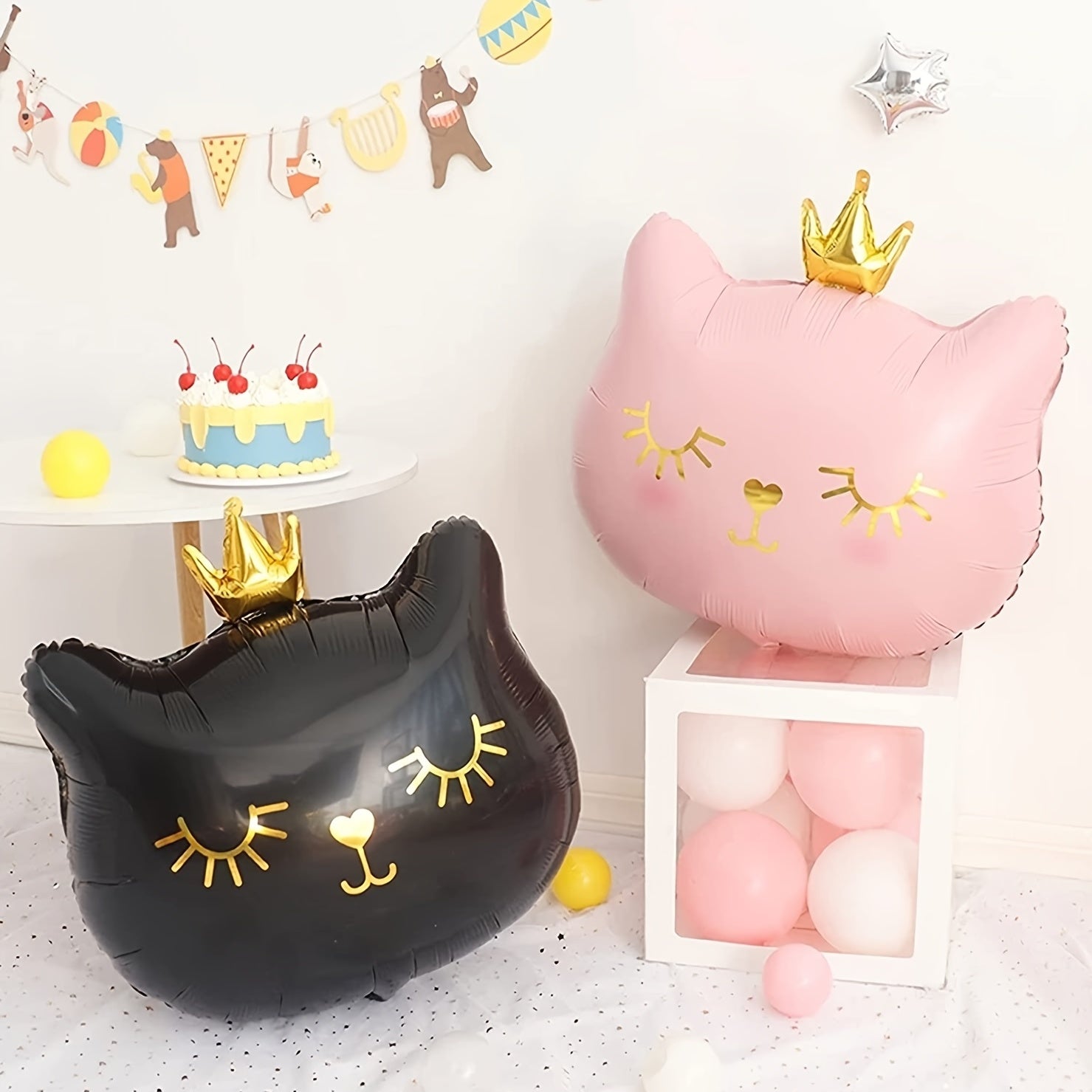 Adorable Kitten Foil Balloon for Party Decor