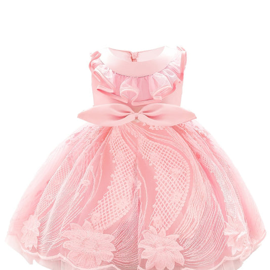 Girls Mesh Princess Dress Formal Dress For Wedding Flower Kids Christmas