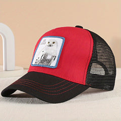 Owl Animal Baseball Cap Summer Mesh Sunshade Peaked Cap
