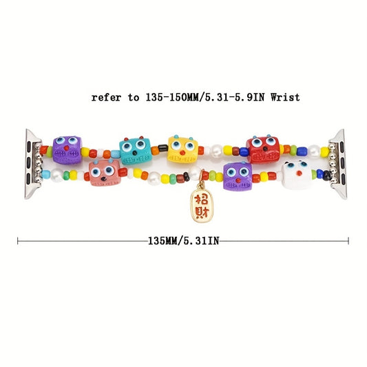 Little Monster Beaded Watch Strap for Smart Watch Accessories