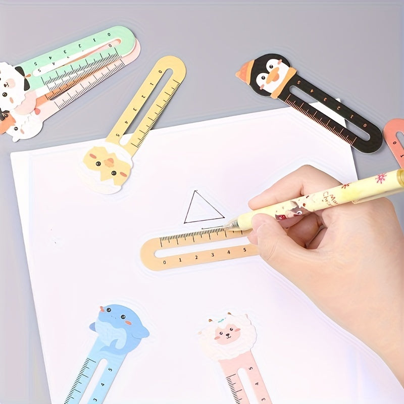 50pcs Animals Bookmarks Ruler Assorted Styles Teacher Prizes Book Markers