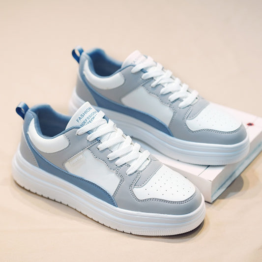 Men's Lace Up Platform Sneakers Skate Shoes
