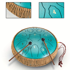 30 48 Cm 15 Note Steel Tongue Drum D Key Handpan Drum with Bag & Book