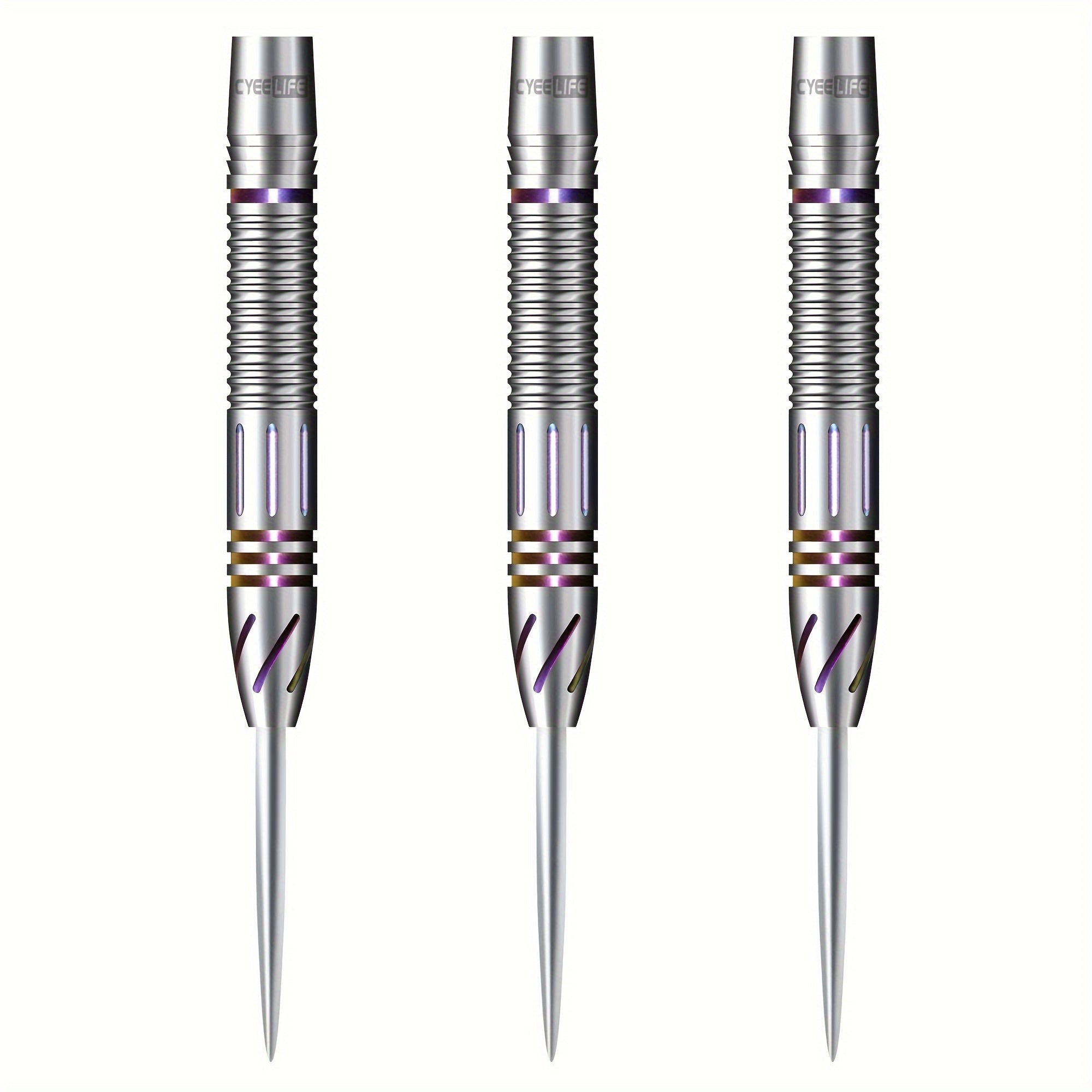 CyeeLife 22 23g Tungsten Steel Dart Barrels 90 Silver