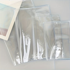 1pc Transparent PVCA5 A6 Book Protective Cover Dustproof Waterproof
